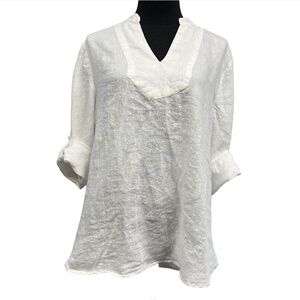 Cynthia Rowley Linen Blouse Size L